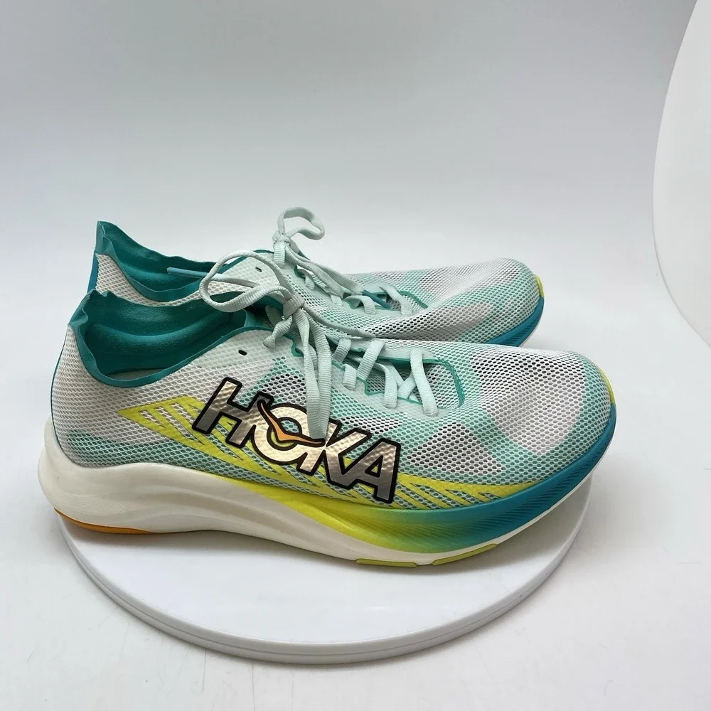 Hoka One One Sneakers Mens 8 Cielo Road Blue White 1143490 WCRM Running Shoe